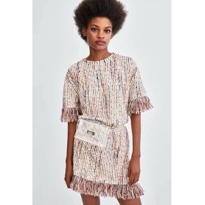 Sara Fringe Knit Dress